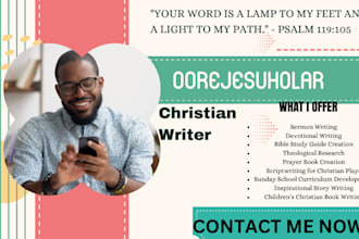 ghostwrite christian ebook, children christian ebook ghostwriter non fiction
