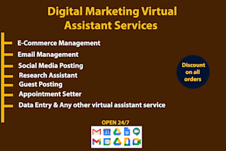 be your virtual assistant for digital marketing