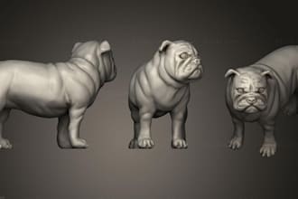 do 3d character modeling chibi model animal or creature sculpted in zbrush