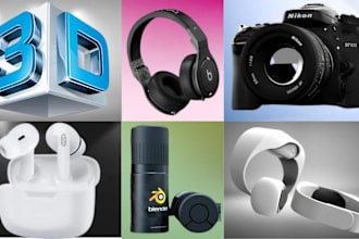 do realistic 3d headphones 3d earbud design 3d product model gadget accessories