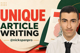 write magnetic, unique and authentic articles
