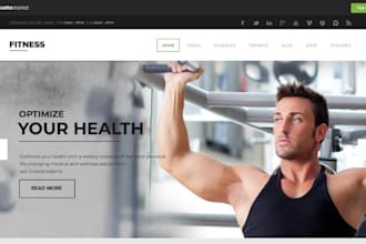 design health and fitness shopify health supplement store dropshipping website