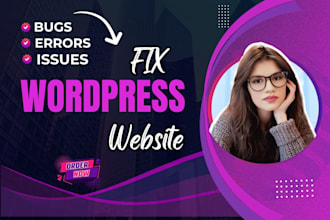 fix wordpress website bugs, errors, and issues quickly