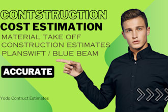 do material take off and construction cost estimation