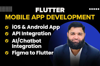 develop and publish apps for ios and android as flutter developer