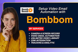 setup bombbom video email marketing campaign video email automation