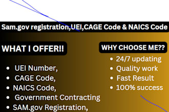 unlock government contract success register for samgov uei cage code and naices