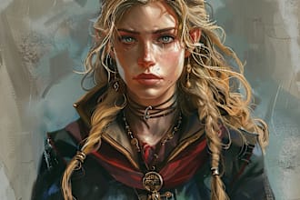 draw dnd character art