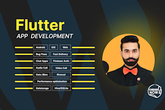 develop, fix, and update your flutter app with modern UI and API integration