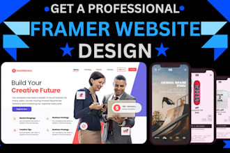 design framer website develop framer website landing page figma to framer
