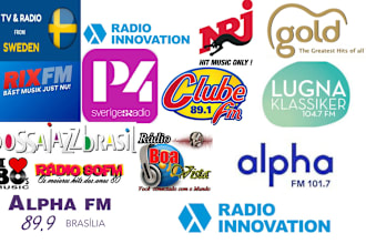 do unique music advertisements on sweden and brazil radio
