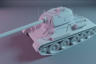 3d tank model, 3d armored vehicles, 3d assault guns model, 3d rc car 3d printing