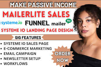 design mailerlite, mailchimp, or klaviyo email marketing automation flows