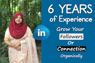 grow your linkedin profile connections or company page with real followers