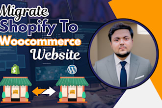 do professional shopify to woocommerce data migration
