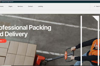 design a responsive logistics website , cargo website with wordpress