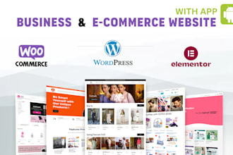 develop a modern ecommerce website with app