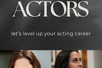 help your acting career by being your acting mentor