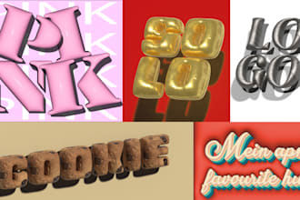 create high resolution 3d inflated text with adobe illustrator