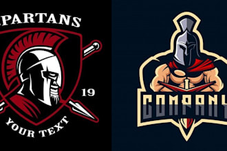 create sports mascot logo design for team, college, tshirt, merch