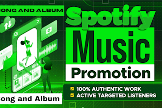 do professional spotify album promotion
