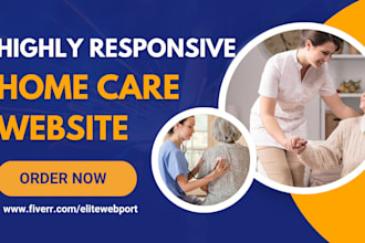 design homecare clinic medical healthcare assisted living doctor recruit website