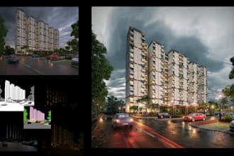 do editing on architectural images with elements