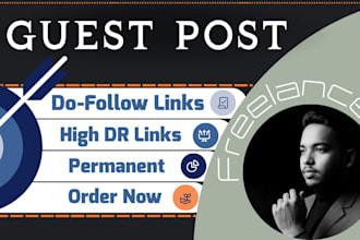 write and publish 6 guest posts on high DR guest blogging website