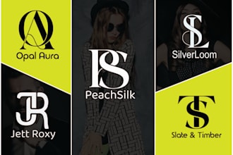 design luxury minimalist monogram initial letter fashion clothing brand logo