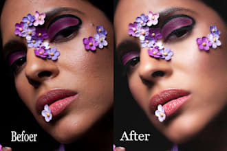 do high end beauty retouch photo