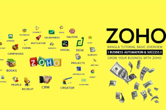 do any task of zoho inventory, CRM, campaign, people