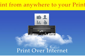 make remote printing for your printer over the internet