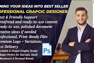 be your professional graphic designer with any custom design