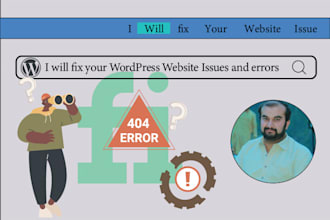 fix wordpress website issue , bugs, errors,