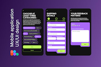 do professional mobile app, UX UI design in figma
