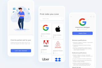 job app, job listing app, job searching app, employer app