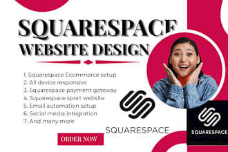 build squarespace website, redesign website, website development squarespace