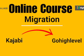 setup gohighlevel ,kajabi, thinkfic course website