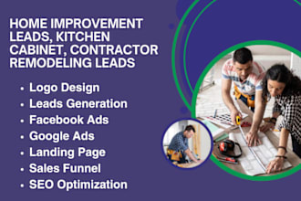 generate home improvement leads, kitchen cabinet, contractor remodeling leads