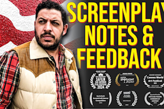 give you edits, liner notes, and feedback on your screenplay