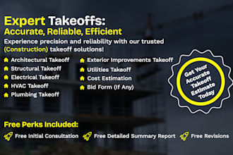 do material take off and construction estimation
