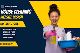 build house cleaning website, office cleaning janitorial web