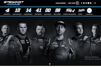 design motorsport website, racing wear store, cycling gear formula website