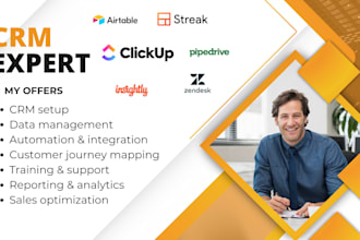 setup clickup airtable zendesk pipedrive nimble odoo apptivo insightly streak