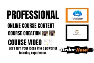 do online course, content creation, online course content, content writing