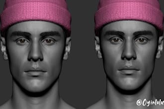 sculpt 3d head 3d bust 3d face portrait 3d head bust 3d face model