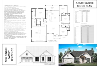 design architecture 2d floor plans, and blueprints using autocad, revit