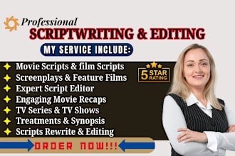 ghostwrite screenplay, movie script feature film script screenwriting tv script