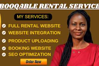 do customized booqable rental service booqable website design and redesign, SEO