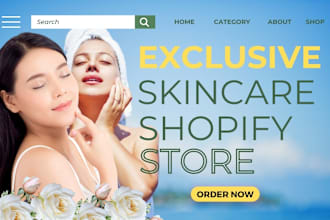 do skincare website skincare shopify store skincare dropshipping skincare store